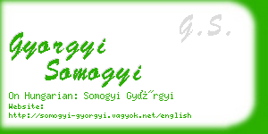 gyorgyi somogyi business card